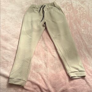 Beige Jogger Pants